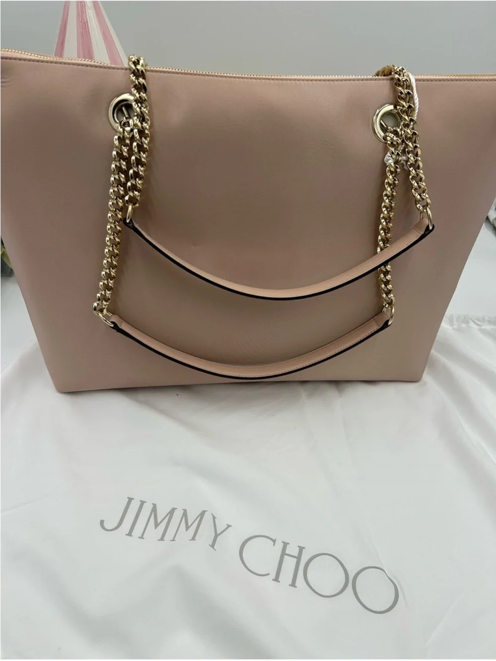 Women’s Jimmy Choo VARENNE large leather tote bag NWT